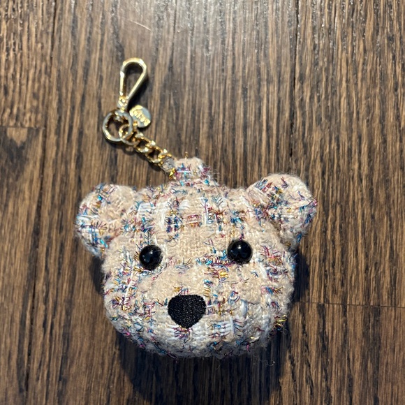 Stoney Clover Lane Other - Stoney Clover Tweed Celebration Bear Keychain